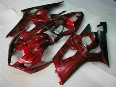 Rojo ABS Moto Plástica GSXR 1000 K3 03-04