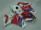 Rojo Azul Blanco Carenado Moto CBR 1000 RR 12-16 Rojo Azul Blanco Carenado Moto CBR 1000 RR 12-16