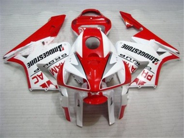 Rojo Blanco Carenado Moto CBR 600 RR 05-06