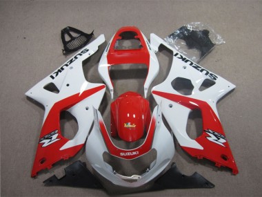 Rojo Blanco Carenado Moto GSXR 1000 K3 03-04