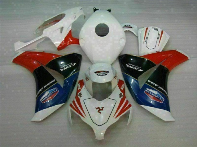 Rojo Blanco Moto Plástico CBR 1000 RR 08-11 Rojo Blanco Moto Plástico CBR 1000 RR 08-11