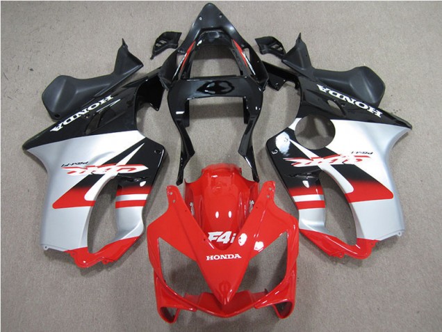 Rojo Blanco Negro Carenado Moto CBR 600 F4i 01-03 Rojo Blanco Negro Carenado Moto CBR 600 F4i 01-03