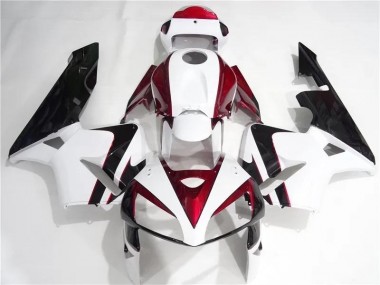 Rojo Blanco Negro Kits Completo Carenado Moto CBR 600 RR 05-06