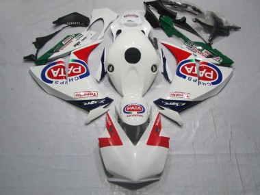 Rojo Blanco PATA Carenado Moto & Plástico CBR 1000 RR 12-16