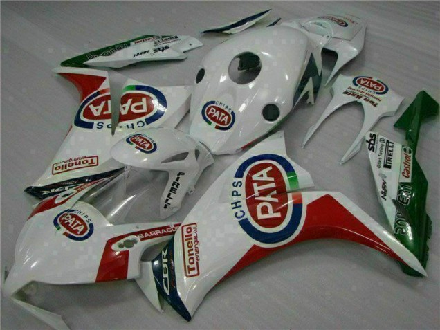 Rojo Blanco PATA Kit Carenado Inyección CBR 1000 RR 12-16 Rojo Blanco PATA Kit Carenado Inyección CBR 1000 RR 12-16