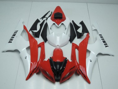 Rojo & Blanco Perla Carenado Moto R6 08-16