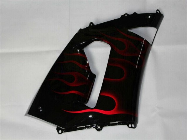 Rojo Negro ABS Moto Plástica ZX6R 05-06