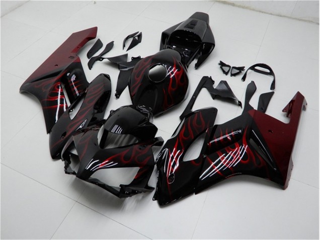 Rojo Negro Carenado Moto & Plástico CBR 1000 RR 04-05 Rojo Negro Carenado Moto & Plástico CBR 1000 RR 04-05
