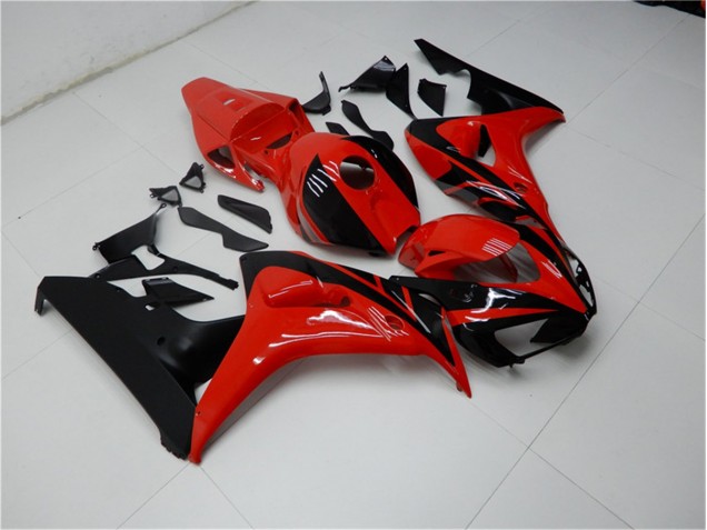 Rojo Negro Carenado & Plástico Moto CBR 1000 RR 06-07 Rojo Negro Carenado & Plástico Moto CBR 1000 RR 06-07