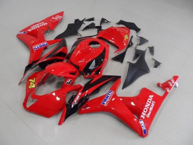 Rojo Negro Carrera Carenado Moto CBR 600 RR 07-08