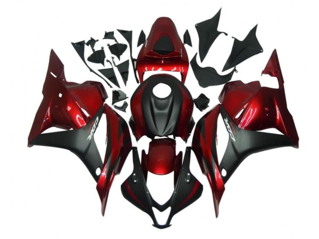 Rojo Negro Kit ABS Carenado Motocicleta CBR 600 RR 09-12 Rojo Negro Kit ABS Carenado Motocicleta CBR 600 RR 09-12