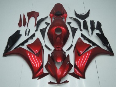 Rojo Negro Kit Completo Carenado Moto CBR 1000 RR 12-16