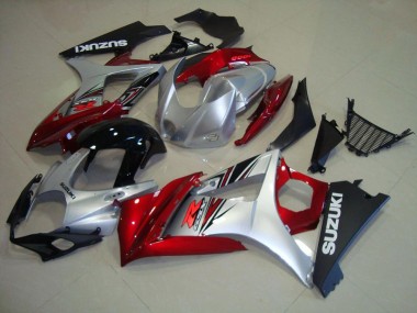 Rojo Negro Plata Carenado & Plástico Moto GSXR 1000 K7 07-08