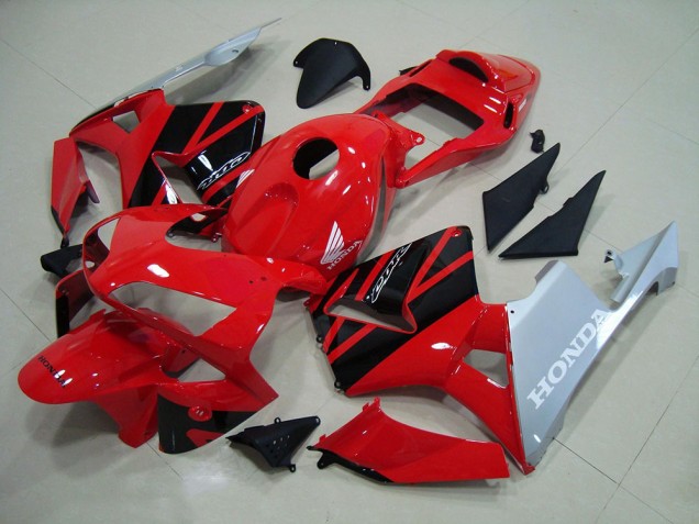 Rojo Plata Carenado Moto CBR 600 RR 03-04 Rojo Plata Carenado Moto CBR 600 RR 03-04