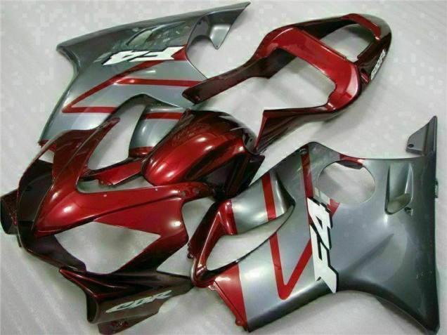 Rojo Plata Kits Completo Carenado Moto ABS CBR 600 F4i 01-03 Rojo Plata Kits Completo Carenado Moto ABS CBR 600 F4i 01-03
