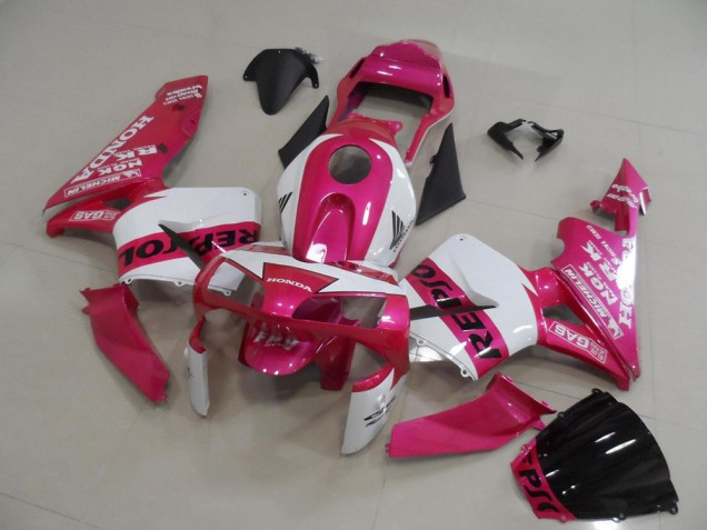 Rosa Repsol Kits Completo Carenado Moto CBR 600 RR 03-04 Rosa Repsol Kits Completo Carenado Moto CBR 600 RR 03-04