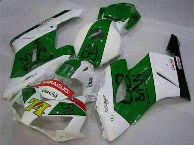 Verde Blanco Carenado Moto CBR 1000 RR 04-05 Verde Blanco Carenado Moto CBR 1000 RR 04-05