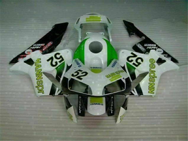 Verde Blanco Negro Carenado Moto CBR 600 RR 03-04 Verde Blanco Negro Carenado Moto CBR 600 RR 03-04
