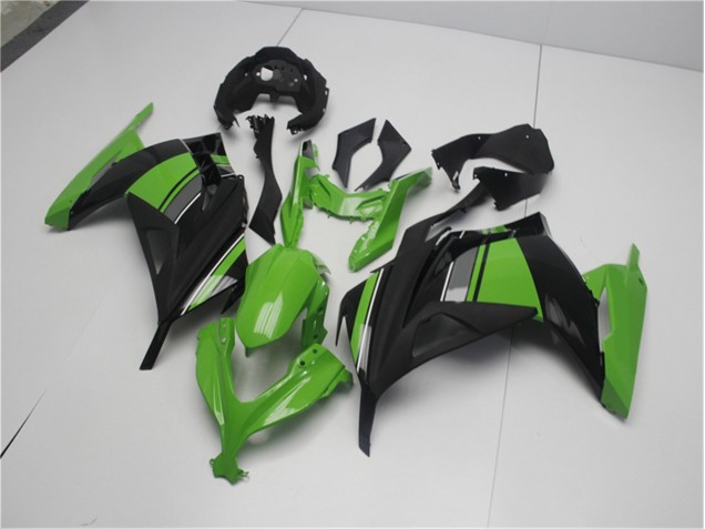 Verde Negro ABS Moto Plásticos EX300 13-16 Verde Negro ABS Moto Plásticos EX300 13-16