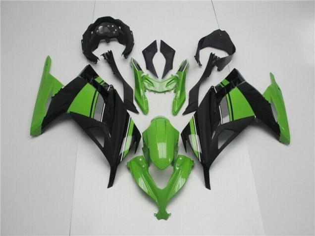 Verde Negro ABS Moto Plásticos EX300 13-16 Verde Negro ABS Moto Plásticos EX300 13-16