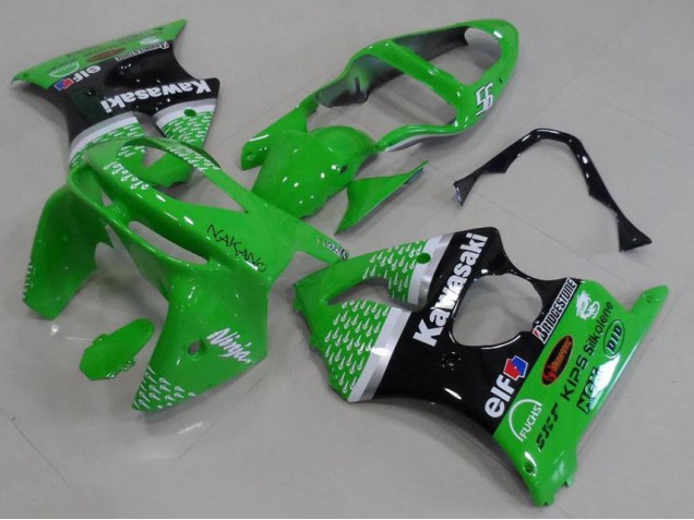 Verde Negro Carenado Moto ZX6R 98-99