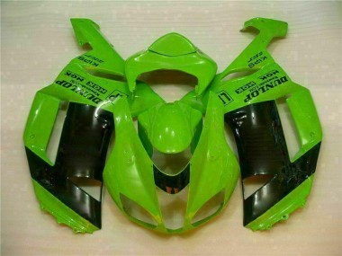 Verde Negro Dunlop Carenado Moto ZX6R 07-08
