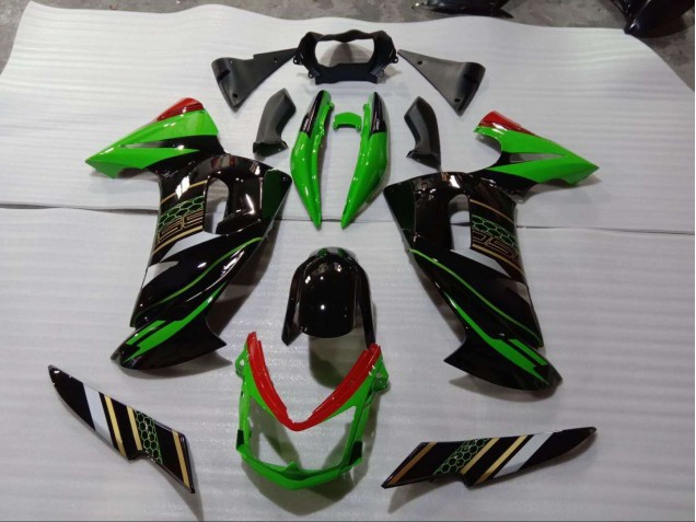 Verde Negro Kits Completo Carenado Moto EX650 06-08 Verde Negro Kits Completo Carenado Moto EX650 06-08