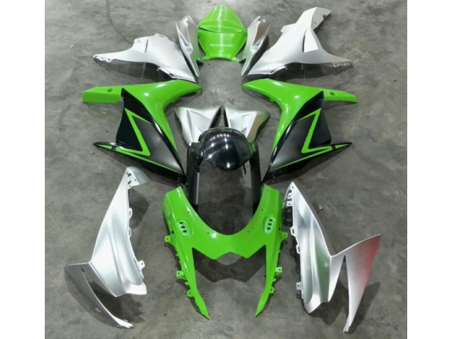 Verde Plata Kits Completo Carenado Moto GSXR 600 / 750 K11 11-21 Verde Plata Kits Completo Carenado Moto GSXR 600 / 750 K11 11-21
